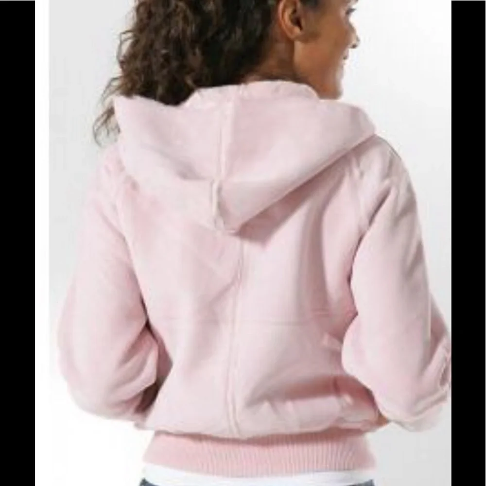 Ugg Genuine Suede Pink Leather Jacket Size Small - Picture 2 of 4